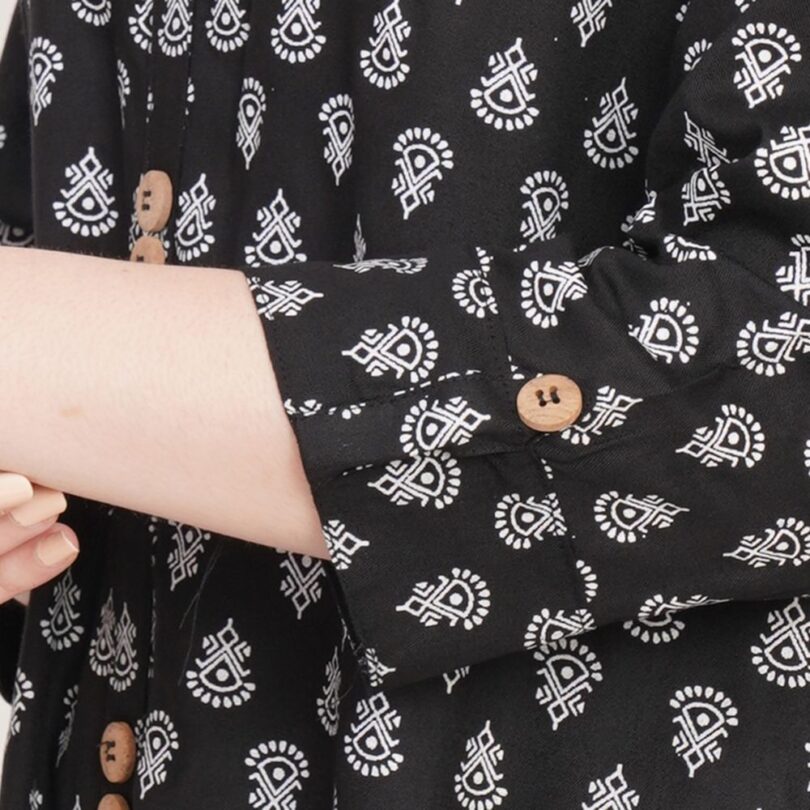 Printed Collar Neck Kurti - Image 6