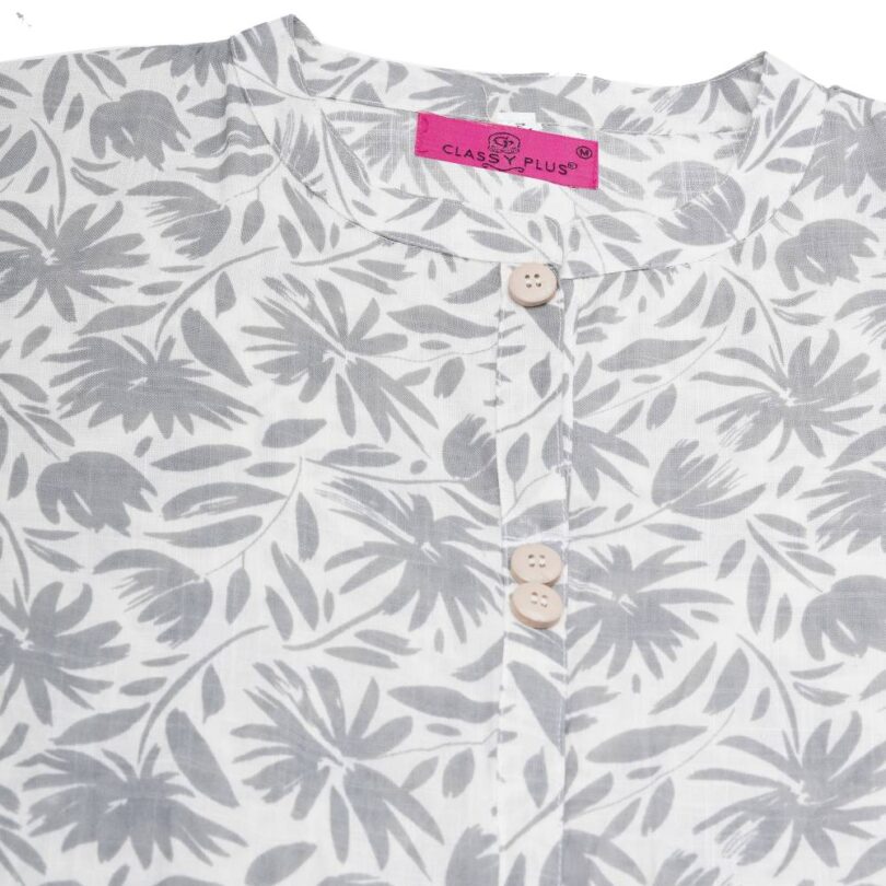 Printed Collar Neck Kurti - Image 4