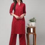 Women's Satin Silk Print co-ord Set  – Full Sleeve Shirt & Pajama
